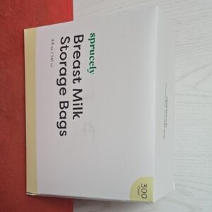 White & Pale Yellow Breast Milk Storage Bags